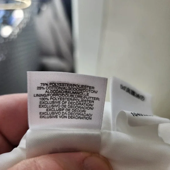 Anne Klein Women White Textured Swirl Sleeveless Fit and Flare Dress Size 16 - Picture 4 of 5